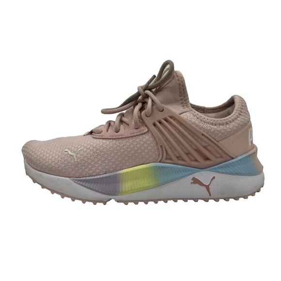 PUMA Girls' Pacer Future Rainbow Running Shoes‎ PinK Pastel Big Girls 6C - Picture 1 of 8